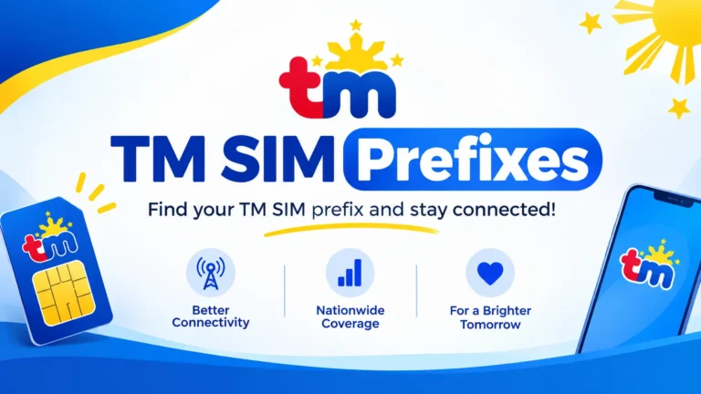 TM SIM Prefixes